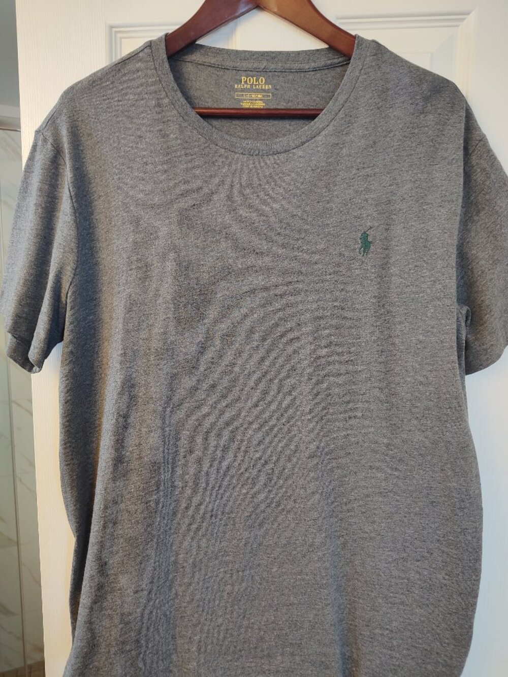 BNW/OT POLO RALPH LAUREN Classic Fit Crewneck Heather Gray T-Shirt Size Large